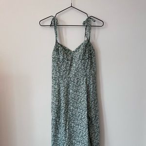 Green Floral Midi Dress (never worn)